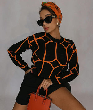 Maglione Donna con Stampa Vivace