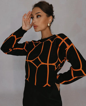 Maglione Donna con Stampa Vivace