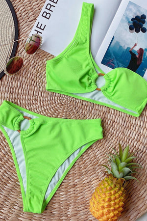 Bikini Diana – Spallina Singola e Slip a Vita Alta Modellante