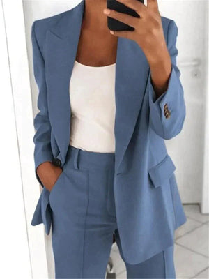 Completo Donna Elegante Bianca – Blazer e Pantaloni con Eleganza e Comfort