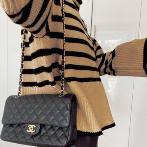 Maglione Donna Oversize Dolcevita a Righe