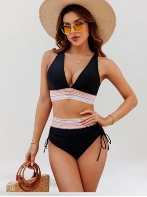 Bikini Donna Iris Modellante con Push-Up e Vita Alta
