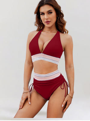Bikini Donna Iris Modellante con Push-Up e Vita Alta