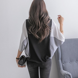 Blusa Elegante Donna Oversize – Stile Moderno con Maniche Ampie a Contrasto Sofia