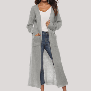 Cardigan Donna Lungo Elegante Alessia – Maglia Morbida e Versatile con Tasche