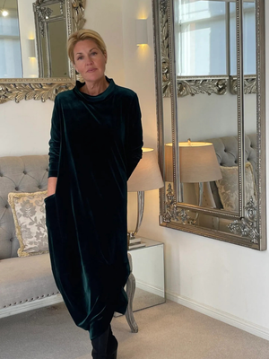 Vestito Invernale Lungo Donna in Velluto – Morbido, Elegante e Caldo – Veronica