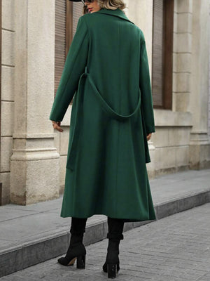 Cappotto Donna Lungo Invernale con Cintura – Doppiopetto Caldo e Slanciante – Vittoria