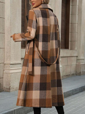 Cappotto Donna Lungo Invernale con Cintura – Doppiopetto Caldo e Slanciante – Vittoria