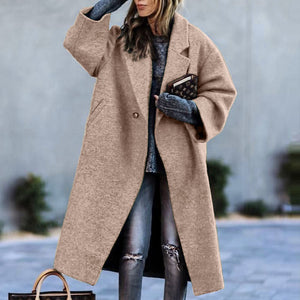 Cappotto Invernale Donna Elegante - Lungo, Caldo e Avvolgente - Bianca