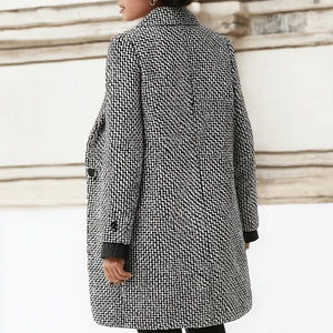 Cappotto Invernale Donna Elegante in Misto Lana – Caldo, Moderno e Versatile – Chiara