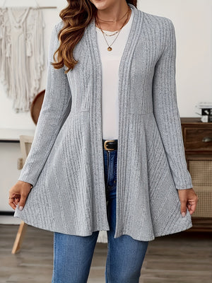 Cardigan Donna Elegante Claudia – Maglia Svasata Morbida con Linea Femminile