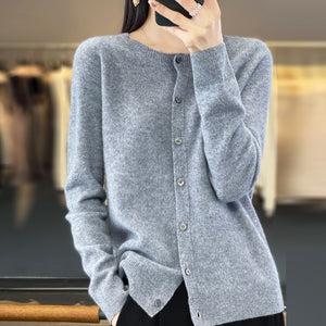 Cardigan Donna Elegante Sofia – Lana e Cashmere Morbido con Bottoni Classici