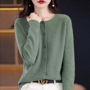 Cardigan Donna Elegante Sofia – Lana e Cashmere Morbido con Bottoni Classici