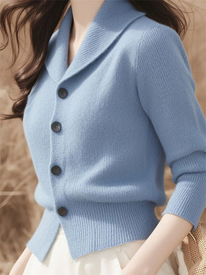 Cardigan Donna Elegante – Morbido, Versatile e con Colletto a Revere