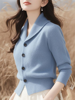 Cardigan Donna Elegante – Morbido, Versatile e con Colletto a Revere