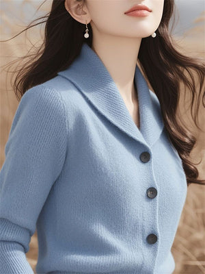 Cardigan Donna Elegante – Morbido, Versatile e con Colletto a Revere