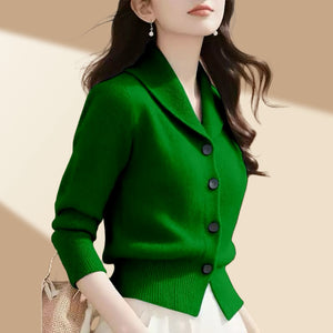 Cardigan Donna Elegante – Morbido, Versatile e con Colletto a Revere