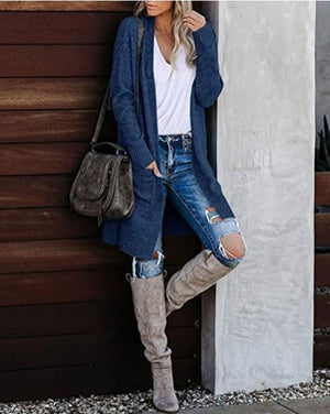 Cardigan Donna Lungo Elegante Evelyn – Morbido, Caldo e Versatile con Tasche