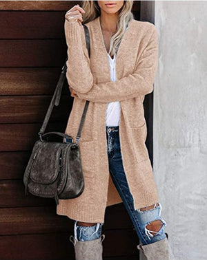 Cardigan Donna Lungo Elegante Evelyn – Morbido, Caldo e Versatile con Tasche