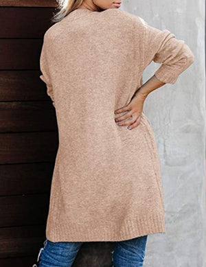 Cardigan Donna Lungo Elegante Evelyn – Morbido, Caldo e Versatile con Tasche