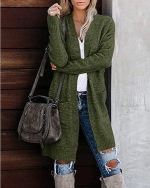 Cardigan Donna Lungo Elegante Evelyn – Morbido, Caldo e Versatile con Tasche