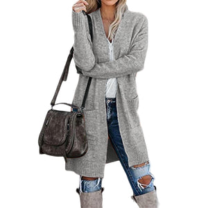 Cardigan Donna Lungo Elegante Evelyn – Morbido, Caldo e Versatile con Tasche