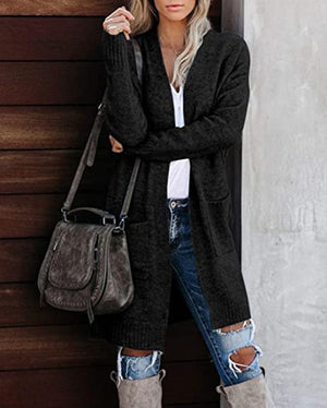 Cardigan Donna Lungo Elegante Evelyn – Morbido, Caldo e Versatile con Tasche