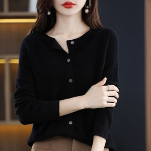 Cardigan Donna in Lana Merino Elegante Sofia – Morbido, Caldo e Leggero