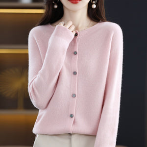 Cardigan Donna in Lana Merino Elegante Sofia – Morbido, Caldo e Leggero