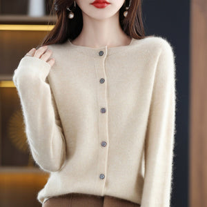 Cardigan Donna in Lana Merino Elegante Sofia – Morbido, Caldo e Leggero