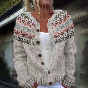 Cardigan Donna in Maglia con Bottoni – Caldo, Morbido e Colorato – Veronica