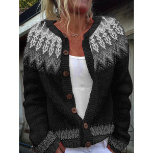 Cardigan Donna in Maglia con Bottoni – Caldo, Morbido e Colorato – Veronica