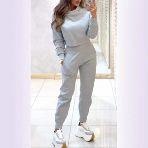 Completo Donna Casual Sportivo con Felpa e Pantaloni Jogger – Serena