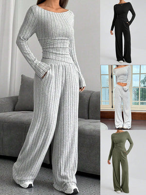 Completo Donna Casual con Blusa e Pantaloni – Alessia