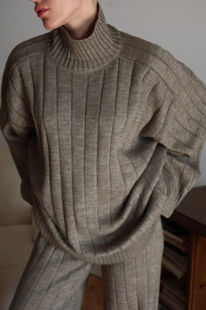 Completo Donna Invernale Elegante con Maglione e Pantaloni – Valentina