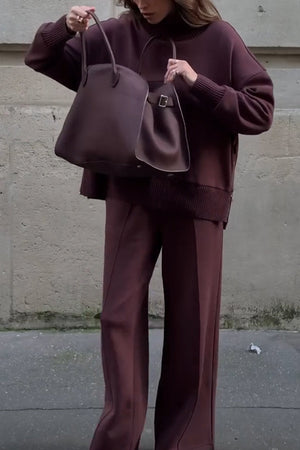 Completo Donna Maglione e Pantalone Invernale – Morbido, Elegante e Versatile – Alessia