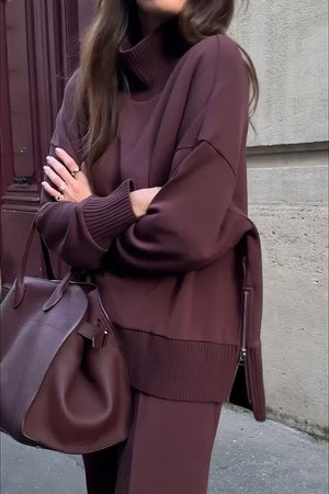 Completo Donna Maglione e Pantalone Invernale – Morbido, Elegante e Versatile – Alessia