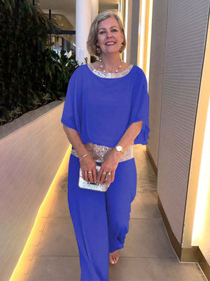 Completo Elegante Donna Cerimonia Raffinato e Fluido per Occasioni Speciali - Leggero e Luminoso – Elisabetta