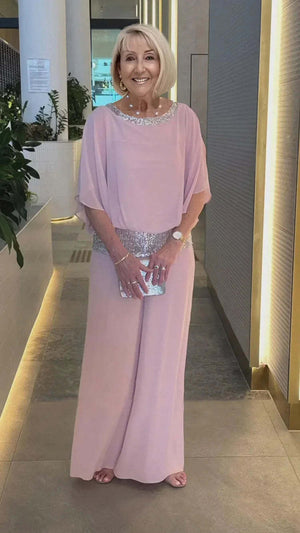 Completo Elegante Donna Cerimonia Raffinato e Fluido per Occasioni Speciali - Leggero e Luminoso – Elisabetta