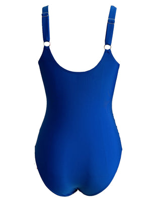 Costume Intero Donna Contenitivo Scollo a Cuore Drappeggiato