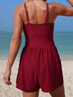 Costume Intero Donna Modellante con Shorts Integrato