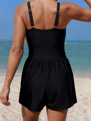 Costume Intero Donna Modellante con Shorts Integrato