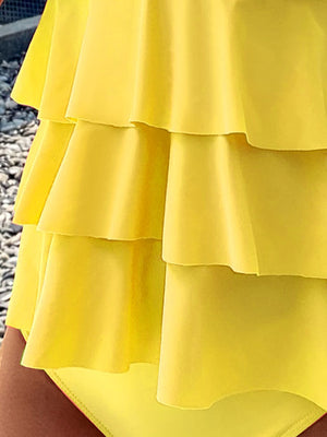 Tankini Ondina Modellante – Costume da Bagno con Balze