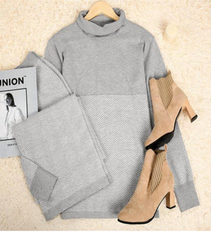 Completo Donna Elegante Giada – Comfort e Stile in Maglia