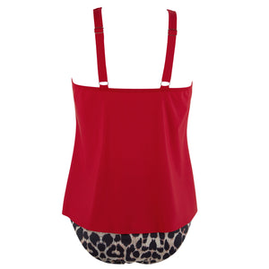 Tankini Flowy Elegance – Costume da Bagno con Top Lungo e Slip Coprente