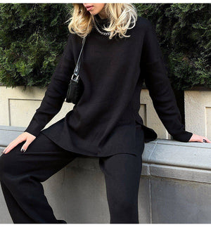 Maglione Donna Elegante Dolcevita Tinta Unica