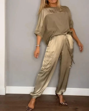 Completo Donna Elegante Camicia e Pantaloni Comodo e Raffinato per Ogni Occasione - Valentina