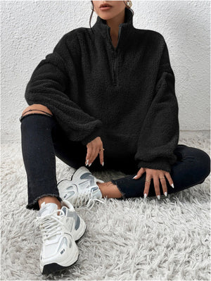 Felpa Donna Oversize in Pile – Alessia