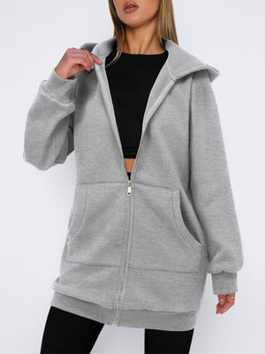 Felpa Donna con Cappuccio e Zip – Arianna