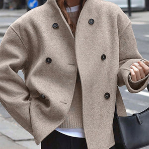 Giacca Elegante Donna Doppiopetto in Lana di Qualità – Chiara